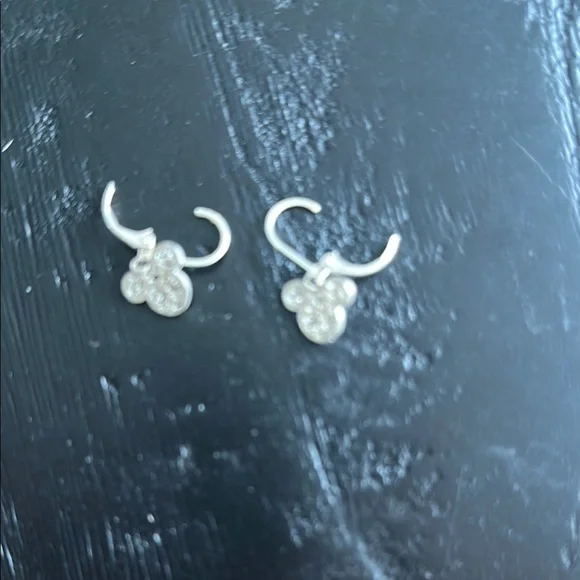2/$20 Silver Mickey Minnie Mouse Earrings - Picture 3 of 4